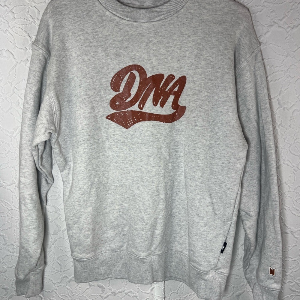 BTS DNA Sweatshirt Heather Gray Womens Large
